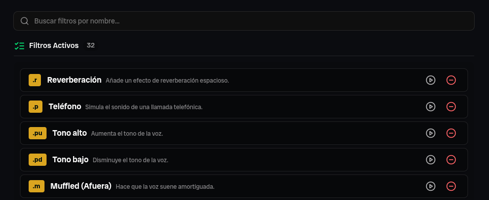 +30 Filtros